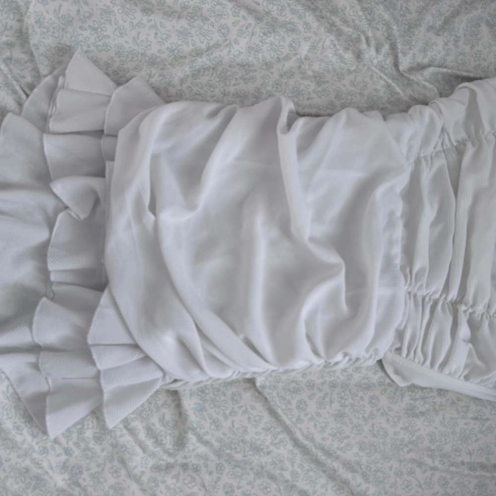 White Ruffled Dress